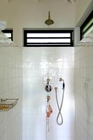 Modern white shower