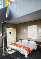 Contemporary industrial bedroom 