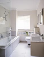 Modern white bathroom