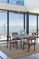 Modern dining room with view 
