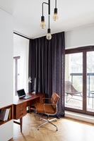 Modern office with vintage furniture