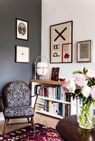 Classic chair and bookshelf 