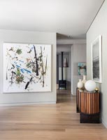 Modern artwork and console table 