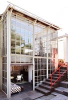 Modern glass house 