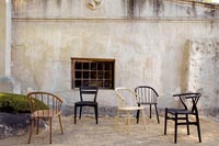 Selection of chairs on patio 