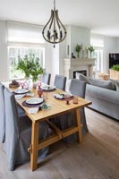 Modern dining room table and chairs 