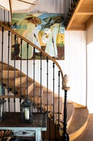 Large painting over stairs 