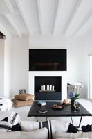 Modern monochrome living room 