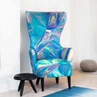 Colourful armchair 