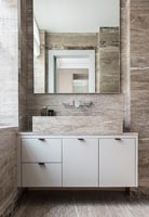 Modern marble bathroom sink unit
