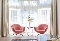 Modern living room furniture - pink chairs 