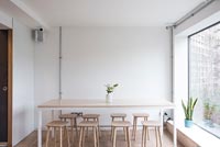 Modern minimal dining room 