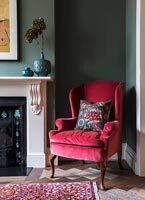 Classic red armchair 