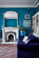 Classic blue living room 