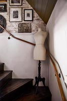 Mannequin on staircase 