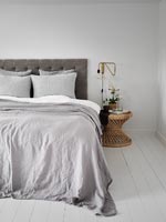 Modern grey bedroom detail 