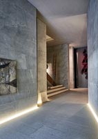 Modern grey hallway 