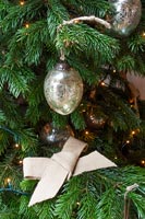 Traditional Christmas tree detail 