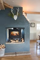Country wood burning stove