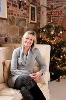 Kay Clark Home at Christmas feature portrait 