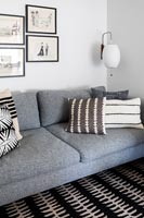 Modern grey sofa