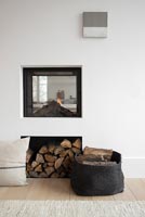 Modern fireplace 