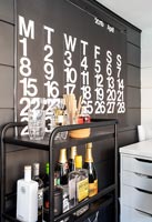 Modern calendar and drinks cabinet 