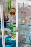 Glassware in sideboard 