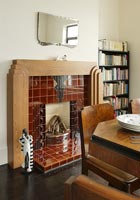 Art deco styled fireplace 