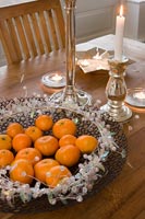 Classic dining table detail 