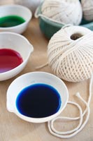 Craft paints and string