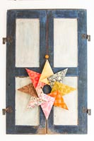 Hand-painted vintage paper origami