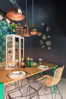 Eclectic dining room detail 