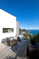 Modern terrace with sea view 