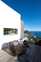 Modern terrace with sea view 