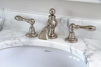 Bathroom taps detail 