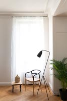 Modern chair and floor lamp 