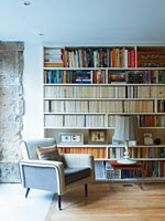 Modern bookcase and chair 
