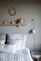 Modern country bedroom in muted tones 