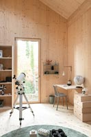 Timber clad modern children's room 