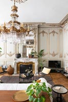 Classic living room filled with period features 