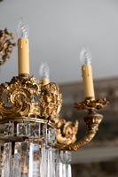 Detail of gilded chandelier
