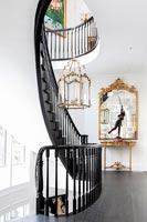 Classic black staircase