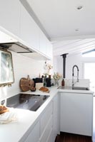 Small modern white kitchen 