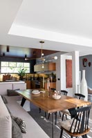 Modern kitchen-diner in open plan living space 
