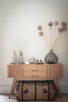 Small wooden vintage sideboard 