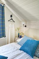 Blue and white country bedroom 