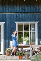 Blue Cottage on Lavender Farm - feature portrait 