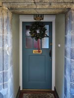 Classic house front door detail 