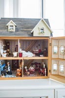 Detail of decorative dolls house